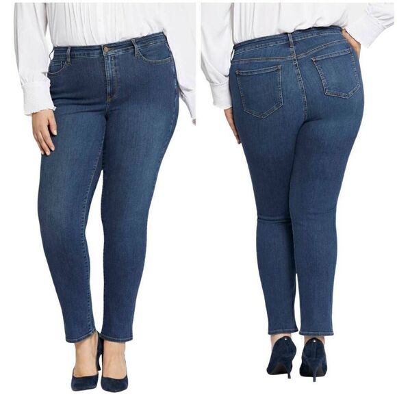 NYDJ Blue Sheri Slim Denim Jeans Size 20W